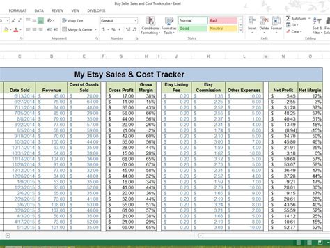 You can edit those lists in the settings worksheet. Etsy Seller Revenue & Cost Tracking Template