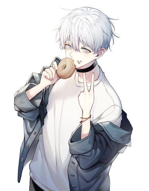 Anime Boy White Hair