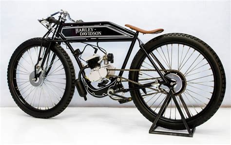 Tribute Harley Davidson Board Track Racer Builds Motorized Bicycle