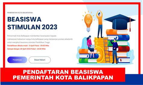 Beasiswa Pemerintah Kota Balikpapan 2023 2024 Beasiswa Program D3 D4
