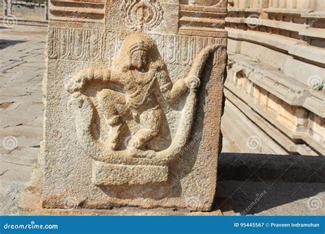Hampi Vittala Temple Krishna Dancing Pose On Kalinga Naga Snake