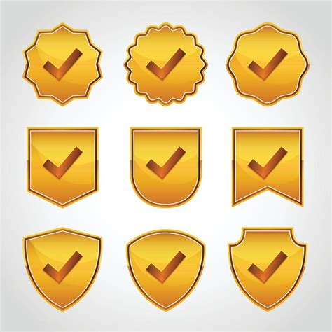 Verified Badge With Check Mark Collections 2860390 Vector Art At Vecteezy
