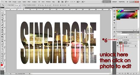 Make A Photo Filled Text Photoshop Text Photoshop Photoshop Illustrator