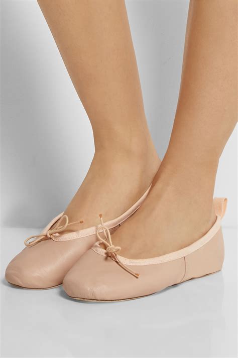 Lyst Ballet Beautiful Leather Ballet Flats In Pink