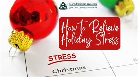 How To Relieve Holiday Stress Fourth Dimension Counseling