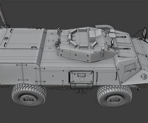 Artstation M1117 Guardian Armored Security Vehicle Game Assets