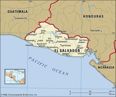 El Salvador Cartina Geografica Images And Photos Finder
