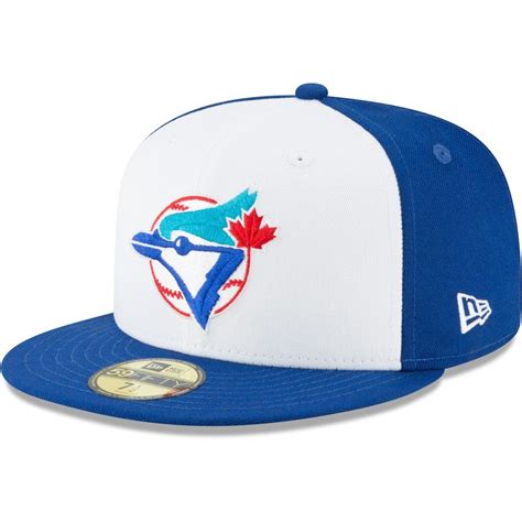 Mens Toronto Blue Jays New Era White Cooperstown Collection Wool