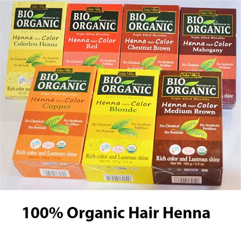 Henna Hair Dye 100 Organic Natural Hair Colour Brown Red