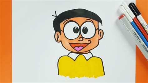 How To Draw Nobita From Doraemon Step By Step Easily Doraemons