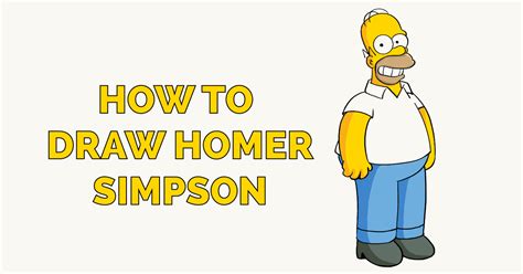 How To Draw Homer Simpson Really Easy Drawing Tutorial