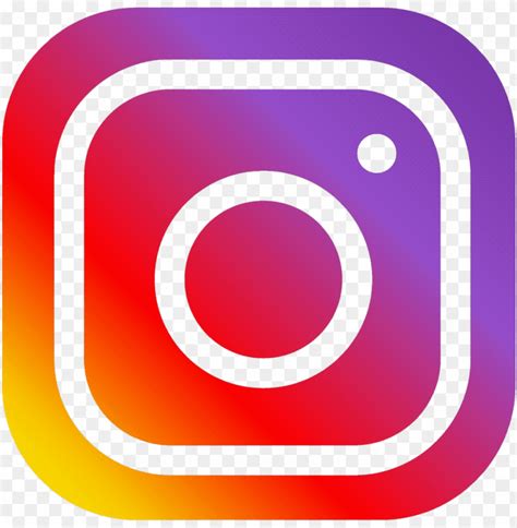 37 Blue Neon Instagram Logo Png