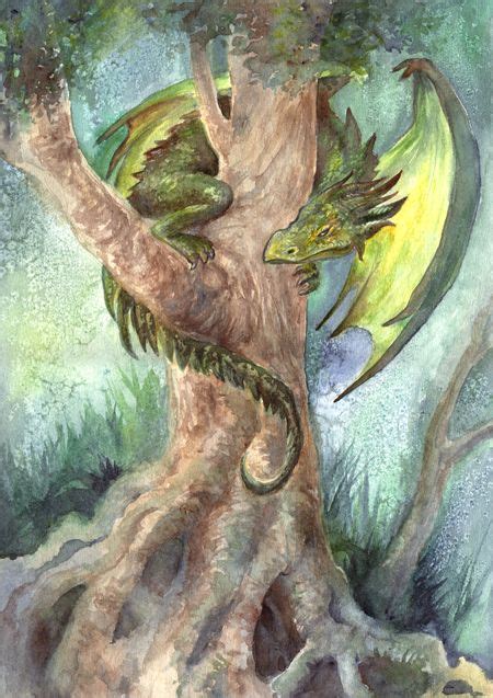 Tree Dragon By Artlair Dragon Silhouette Dragon Pictures Dragon Drawing