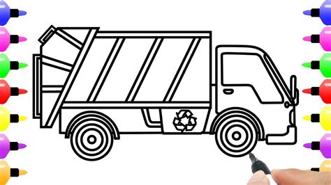 Garbage Truck Drawing Easy Automotive News