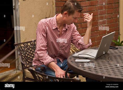 Nerdy Guy In Backyard Hi Res Stock Photography And Images Alamy