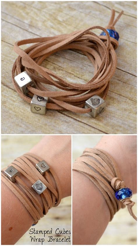 True Blue Me You Diys For Creatives Diy Leather Wrap Bracelet