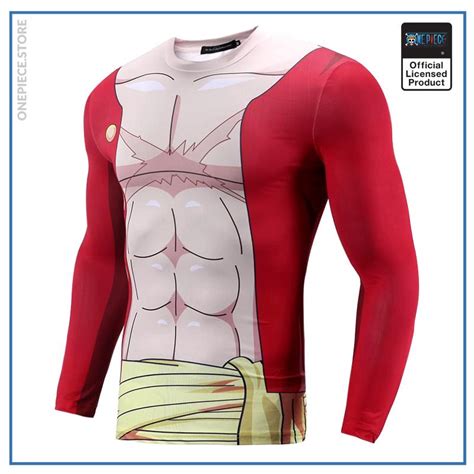 One Piece Workout Gear Monkey D Luffy Compression Shirt One Piece Store