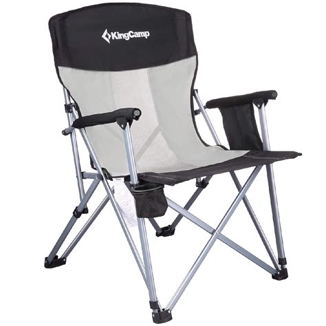 Kingcamp Camping Chair Mesh High Back Ergonom With Cup Holder Armrest Pocket