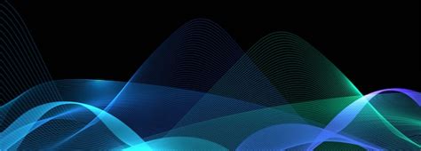 Free Vector Abstract Shiny Colorful Business Wave Banner Background