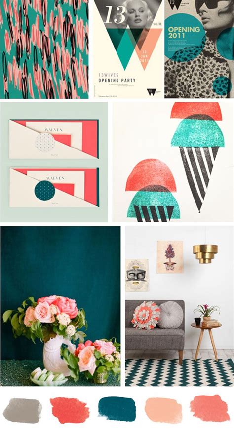 Is coral or teal your favorite color? Color palette for my dream wedding: deep teal, coral/peach ...