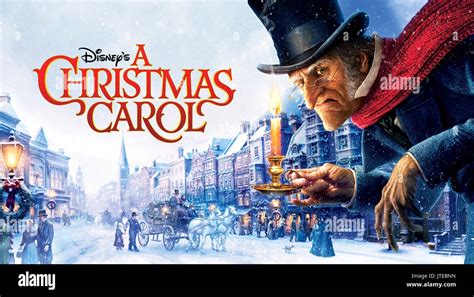 Ebenezer Scrooge Poster A Christmas Carol 2009 Stock Photo Royalty