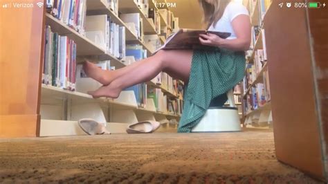 Pantyhose Shoeplay The Library Part One YouTube