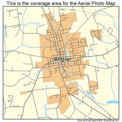 Aerial Photography Map Of Angier Nc North Carolina
