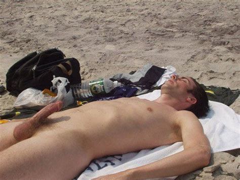 Gay Nude Beach Boner