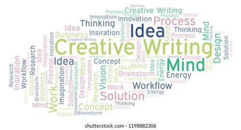 Creative Writing Word Cloud Made Text Stock Illustration 1198882306