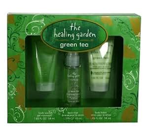 Amazon Com The Healing Garden Green Tea Theraphy By Coty For Women Gift Set Enlightening
