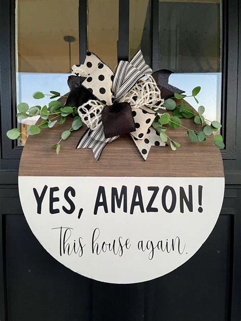 Amazon Door Hanger Funny Door Hanger Funny Front Door Sign Etsy