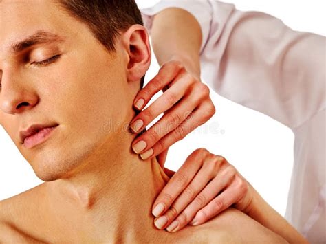 Shoulder And Neck Massage For Woman In Spa Salon Stock Image Image