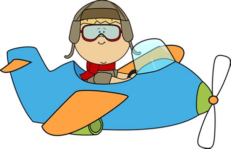 Boy Flying an Airplane Clip Art - Boy Flying an Airplane Image | Clip art, Cartoon airplane ...