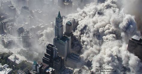 aerial photos of world trade center attack are released the new york times