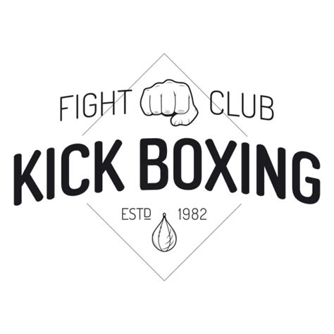 Emblema Do Rótulo De Luta De Boxe Kickboxing Baixar Pngsvg Transparente
