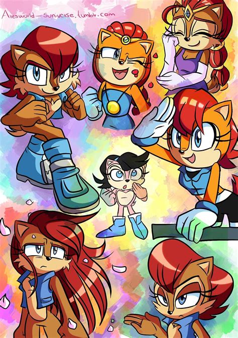 ⭐⭐sally Acorn And All His Changes All This Time In Archie Comics