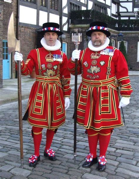Yeomen Warders Beefeaters At The Tower London England England