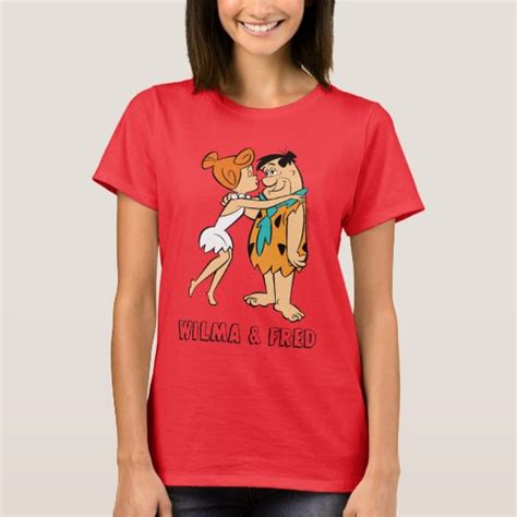 The Flintstones Wilma Kissing Fred T Shirt Zazzle