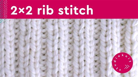 2x2 Rib Stitch Knitting Pattern For Beginners 2 Row Repeat Youtube