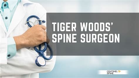 Tiger Woods Spine Surgeon In Plano Tx Dr Scott Kutz