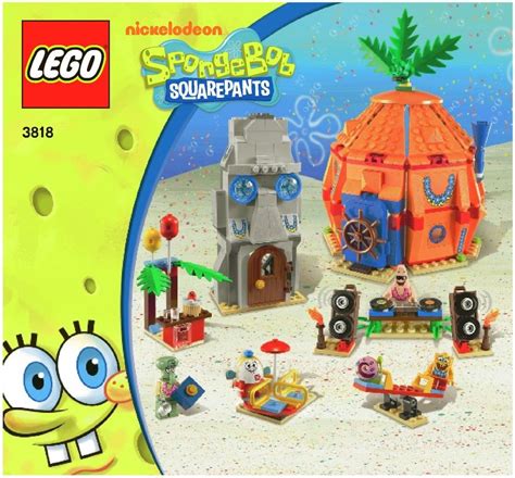 lego bikini bottom undersea party instructions 3818 spongebob squarepants lego spongebob