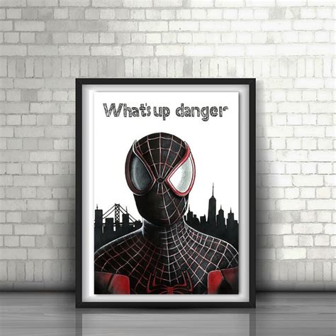 Print Art T Spider Man Poster Miles Morales Into The Etsy