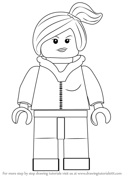 Learn How to Draw Wyldstyle from The LEGO Movie (The Lego Movie) Step by Step : Drawing Tutorials