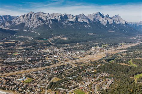 Aerial Photo Canmore Alberta