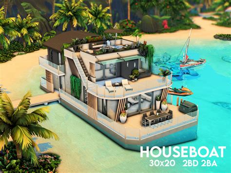 Houseboat By Xogerardine From Tsr • Sims 4 Downloads