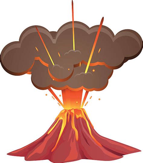 Eruption Lava Volcano Clip Art