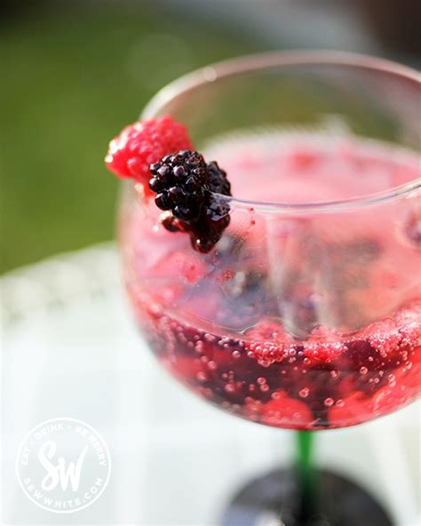 Bloodhound with gin and strawberries. Summer Berries Gin and Tonic - The perfect easy cocktail