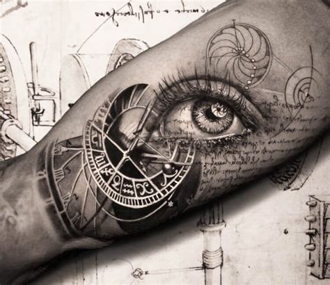 Eye And 3d Clock Tattoo By Niki Norberg Post 29936