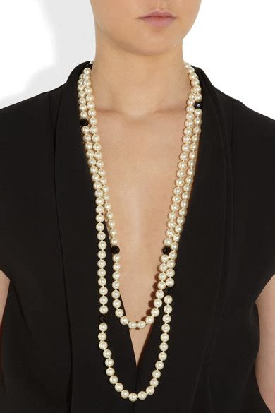 Kenneth Jay Lane Multi Strand Faux Pearl Necklace Net A Porter Com