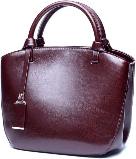 Jl Group Genuine Leather Tote Shoulder Bag For Women